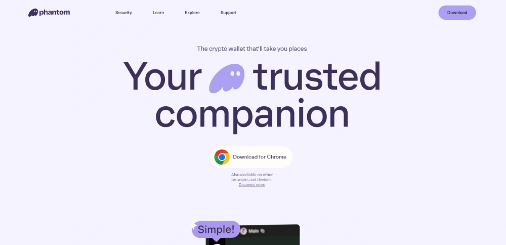 site web phantom wallet
